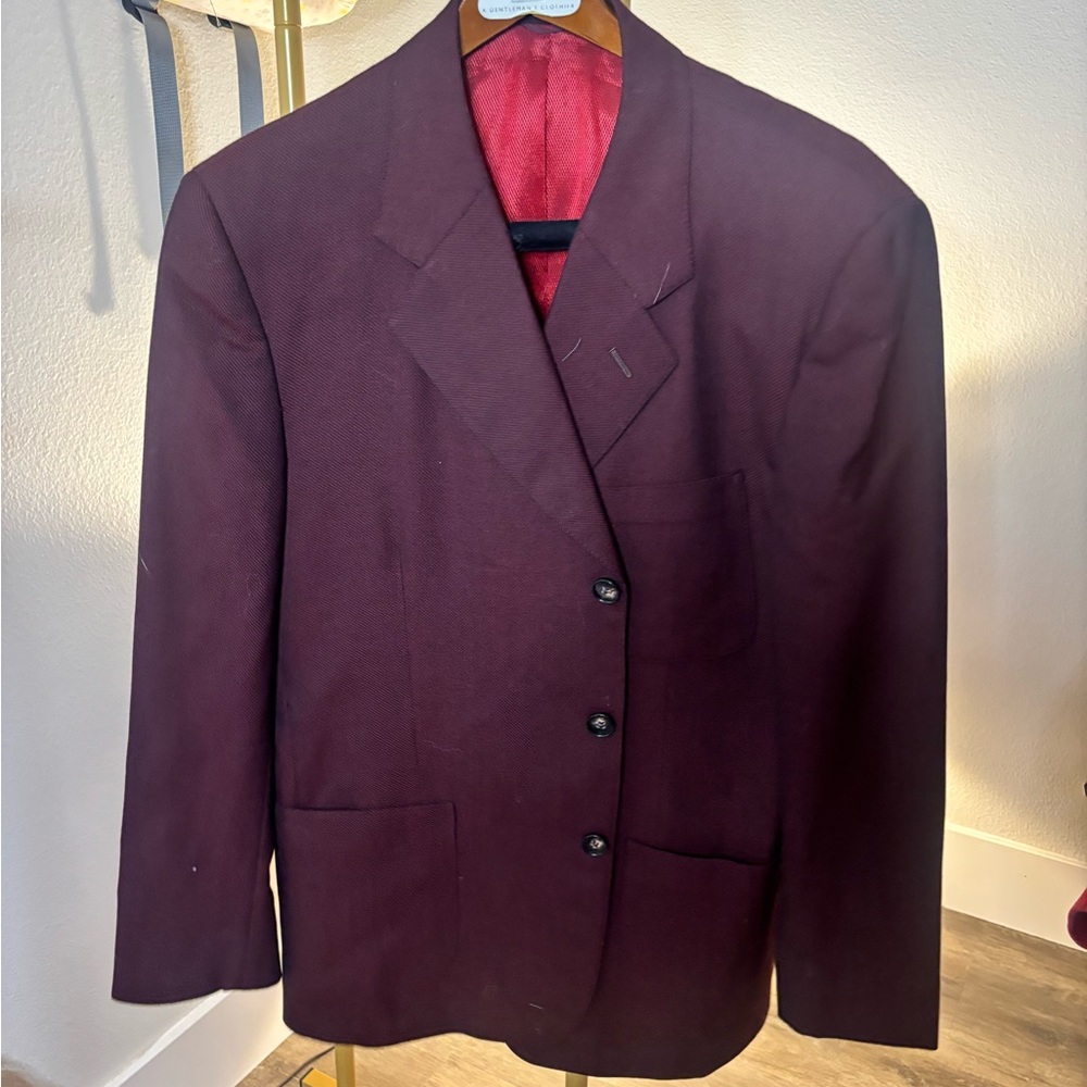 David Rickey Burgundy Men's Blazer